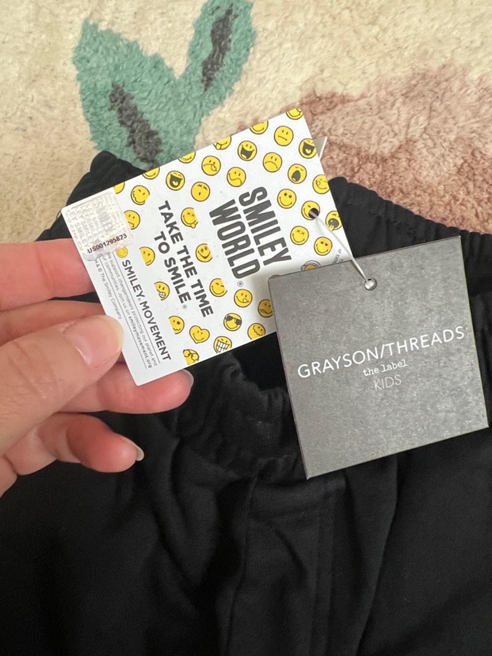 NEW Grayson Threads Black Shorts with Yellow Smiley Graphic - Picture 8 of 8